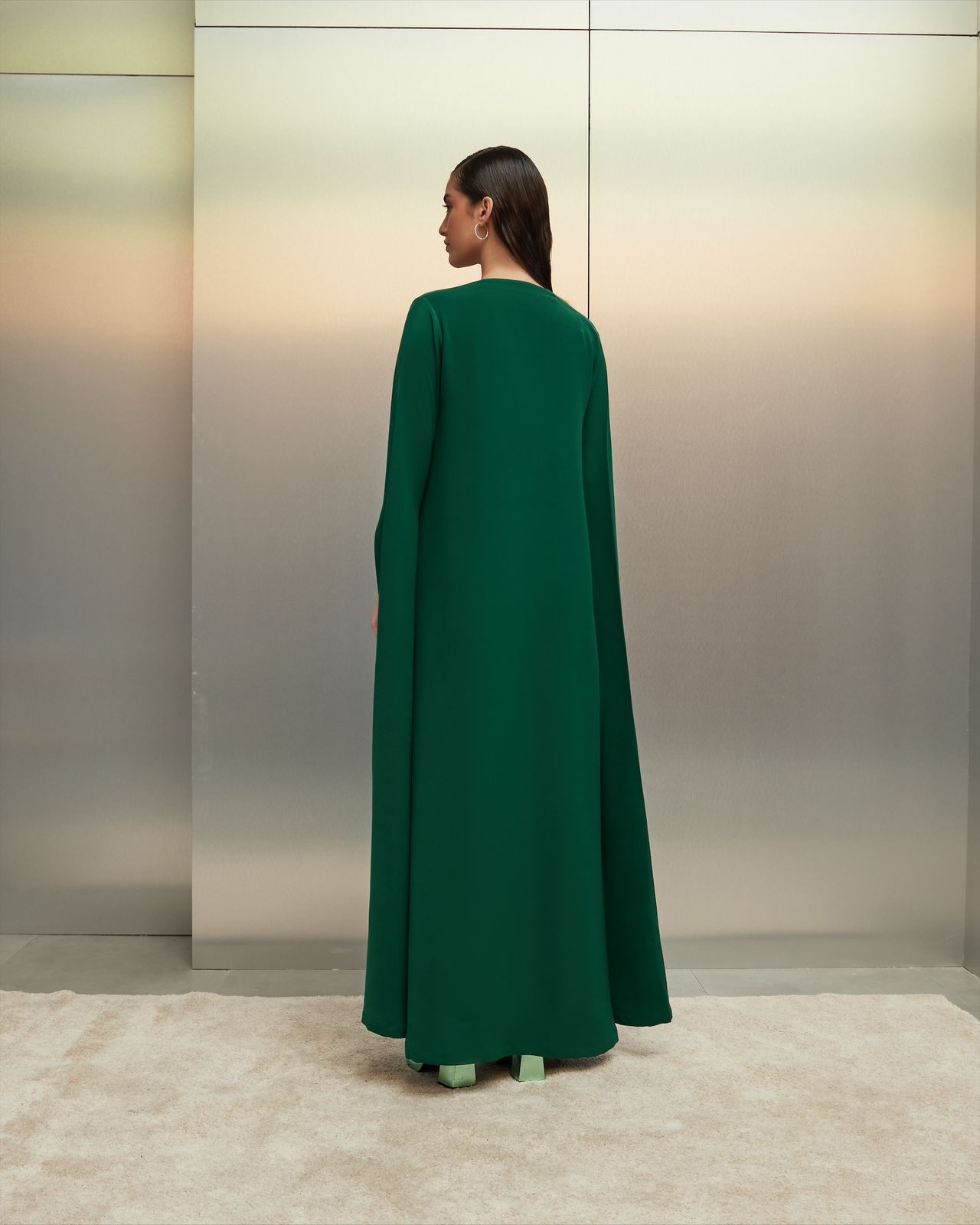 Green Cape Dress