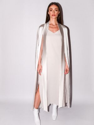 Silk Cape Dress