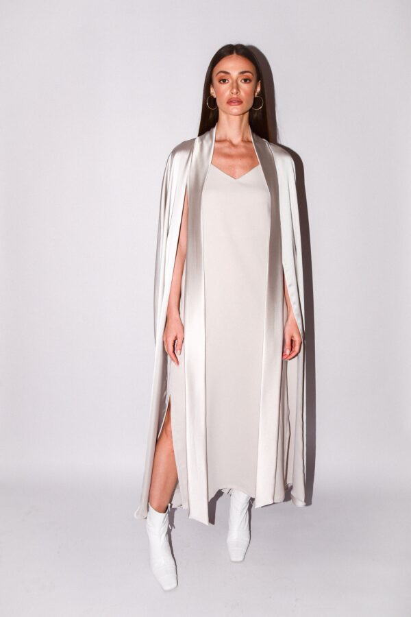 Silk Cape Dress